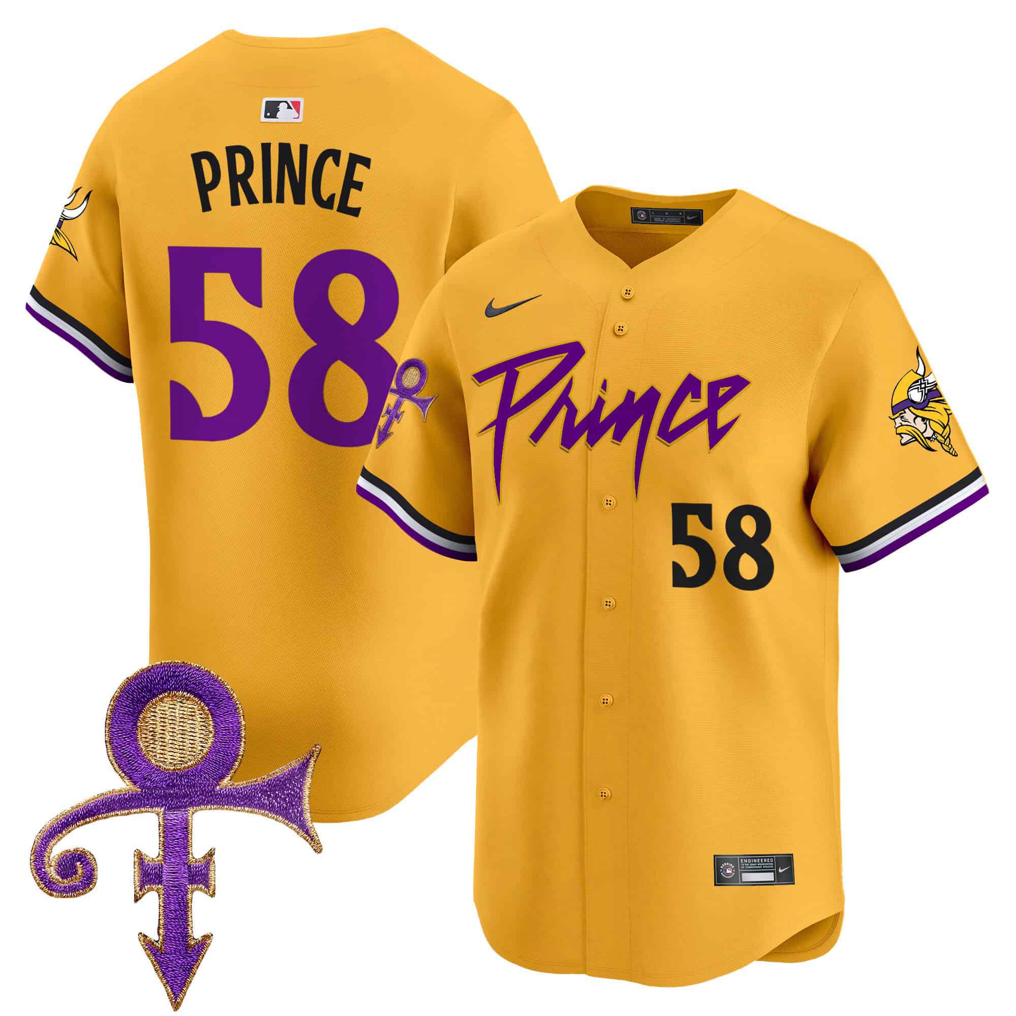 Men Minnesota Vikings #58 Prince Yellow 2024 Nike Prince Patch Vapor Premier Limited NFL Jersey->indianapolis colts->NFL Jersey